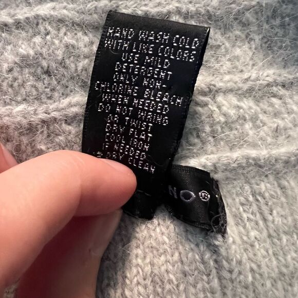 Elena solano short sleeve sweater angora & wool blend sweater - Picture 4 of 8